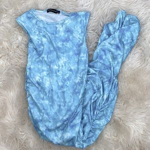 Maxi Scrunch Tie Die Dress